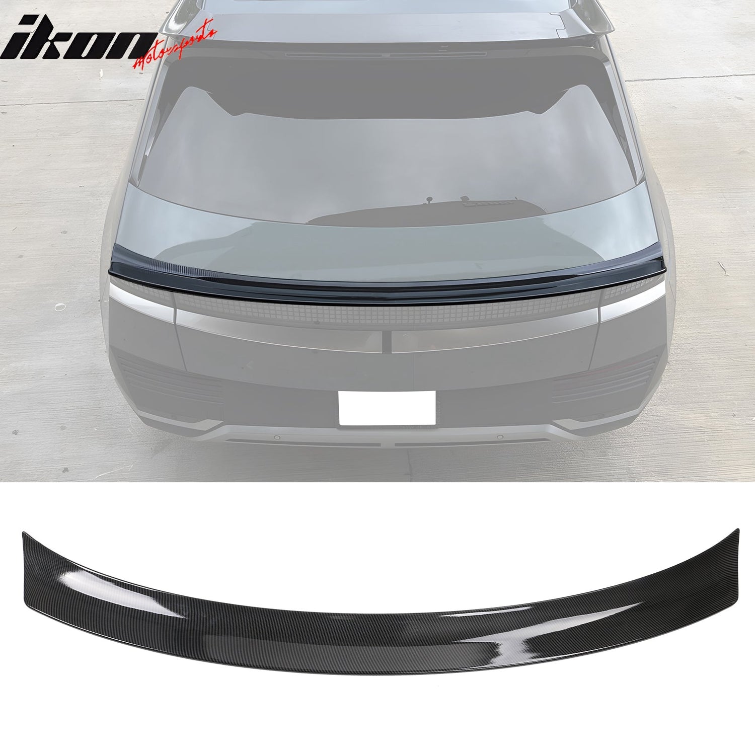 2022-2024 Hyundai Ioniq 5 Carbon Fiber Print Trunk + Roof Spoiler ABS