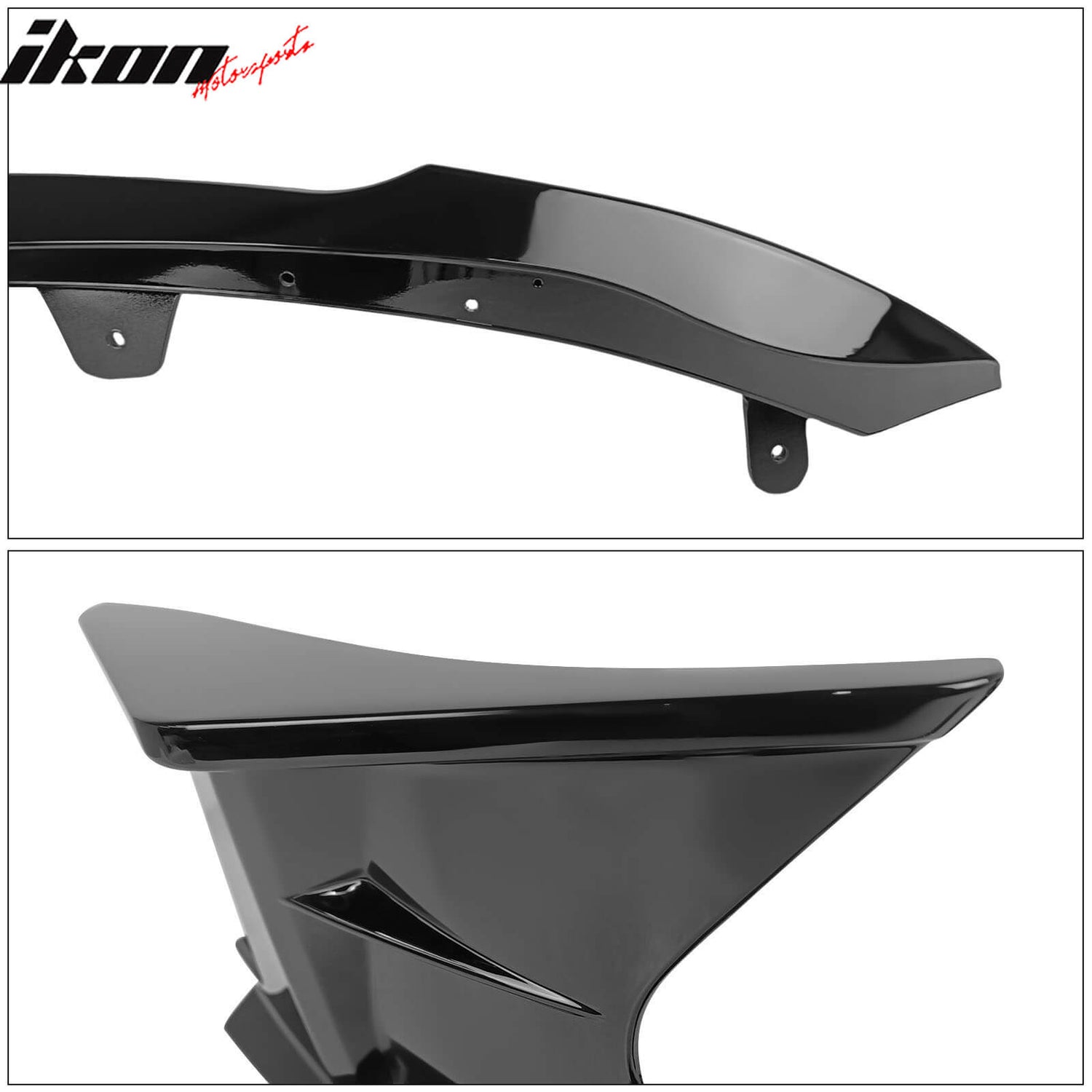 2019-2021 Toyota Corolla Gloss Black Front Bumper Lip + Side Canards