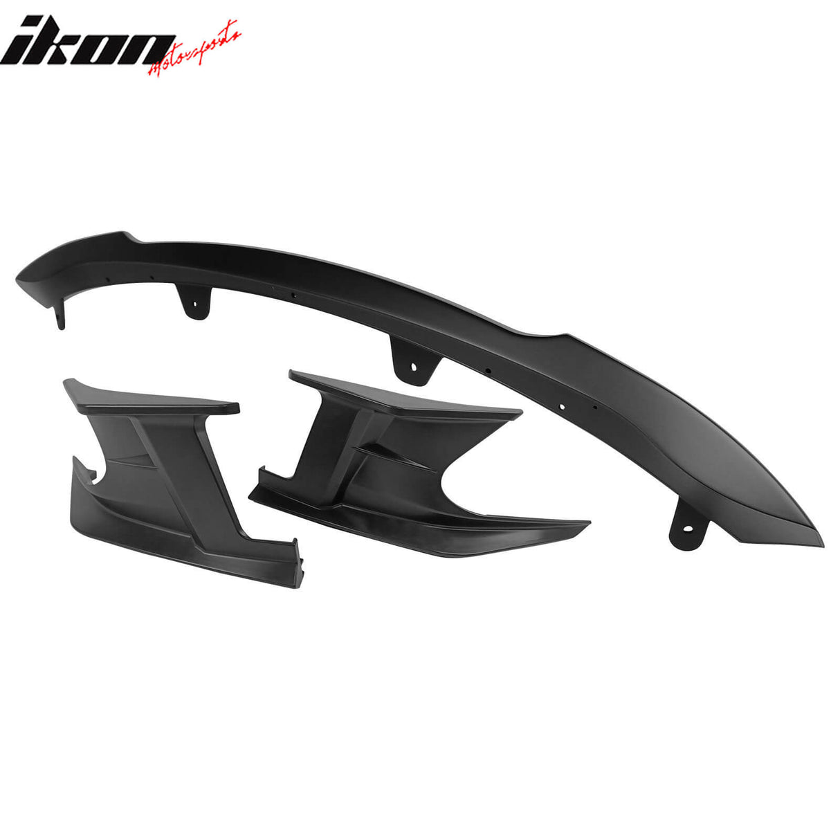 2019-2021 Toyota Corolla Matte Black Front Bumper Lip + Side Canards