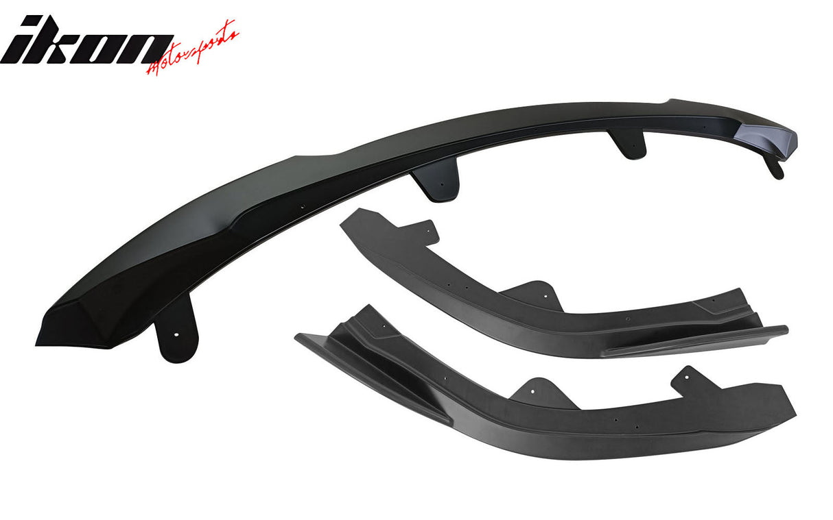 2022-2025 Toyota Corolla Auris 5-Door Matte Black 3PC Front Bumper Lip