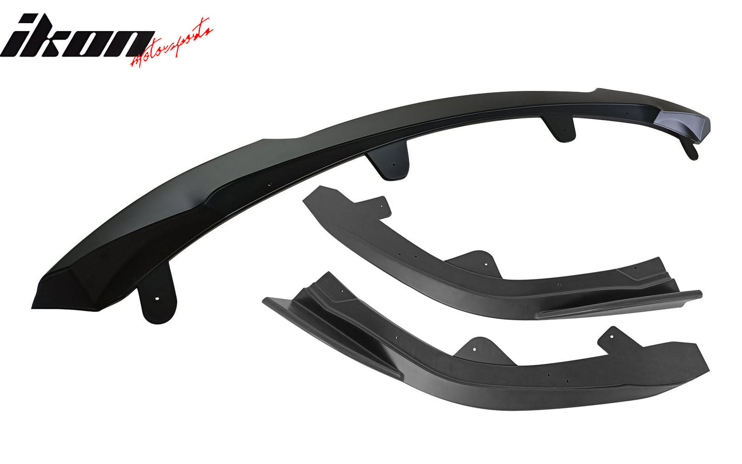2022-2025 Toyota Corolla Auris 5-Door Matte Black 3PC Front Bumper Lip