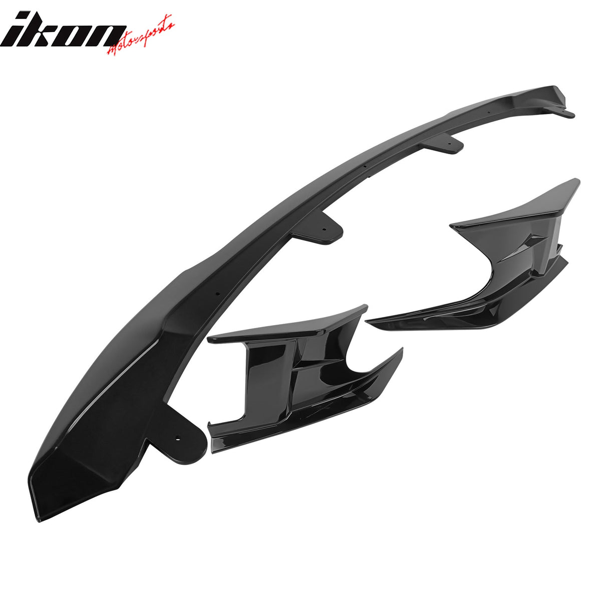 2022-2023 Toyota Corolla Gloss Black Front Bumper Lip + Side Canards