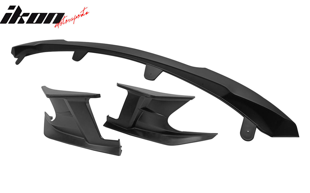 2022-2023 Toyota Corolla Matte Black Front Bumper Lip + Side Canards