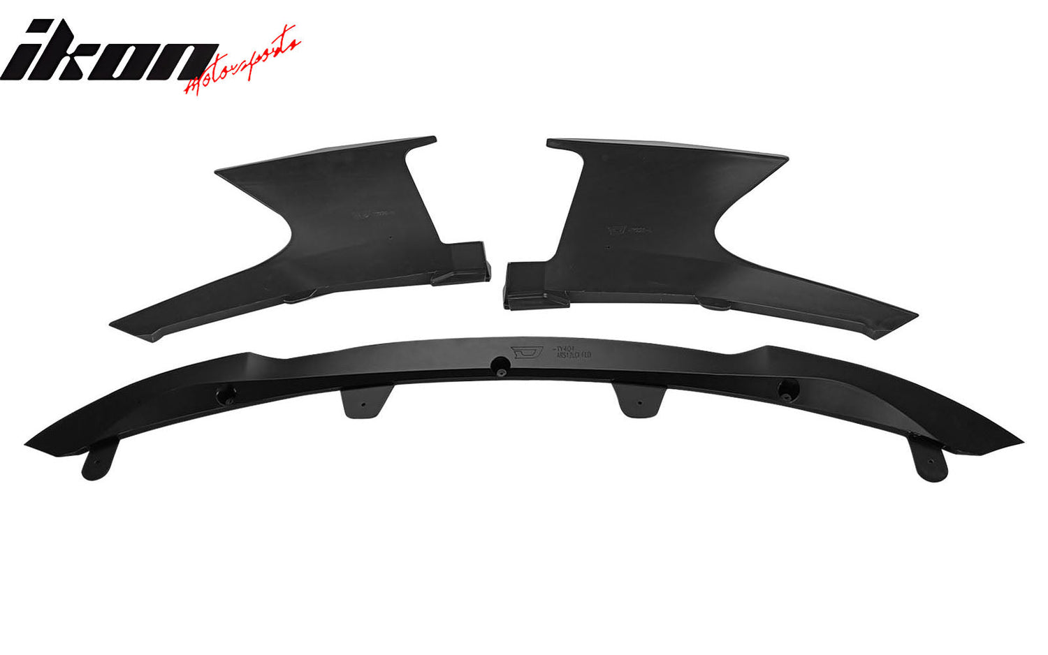 2022-2023 Toyota Corolla Matte Black Front Bumper Lip + Side Canards