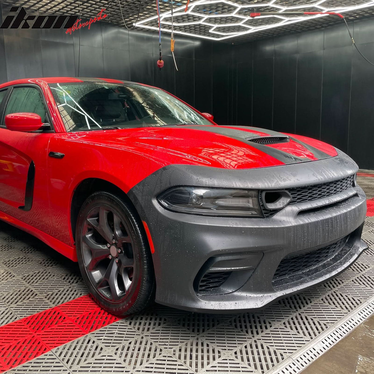 2015-2023 Dodge Charger Widebody SRT Bumper Cover Matte Black Lip PP