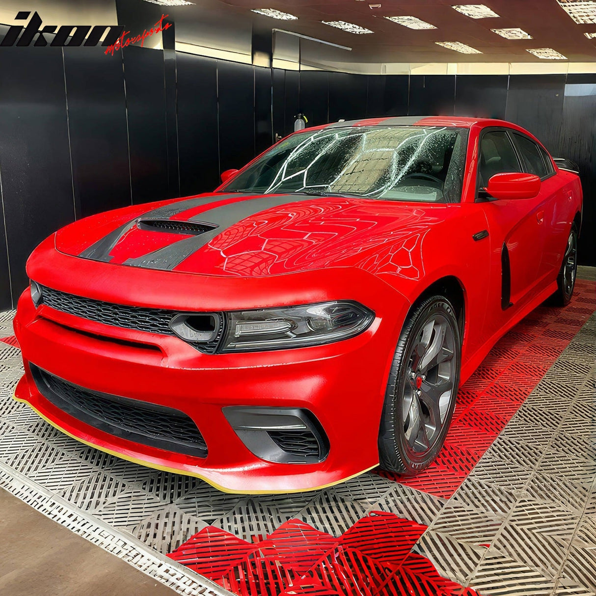 2015-2023 Dodge Charger Widebody SRT Front Bumper Cover Yellow Lip PP