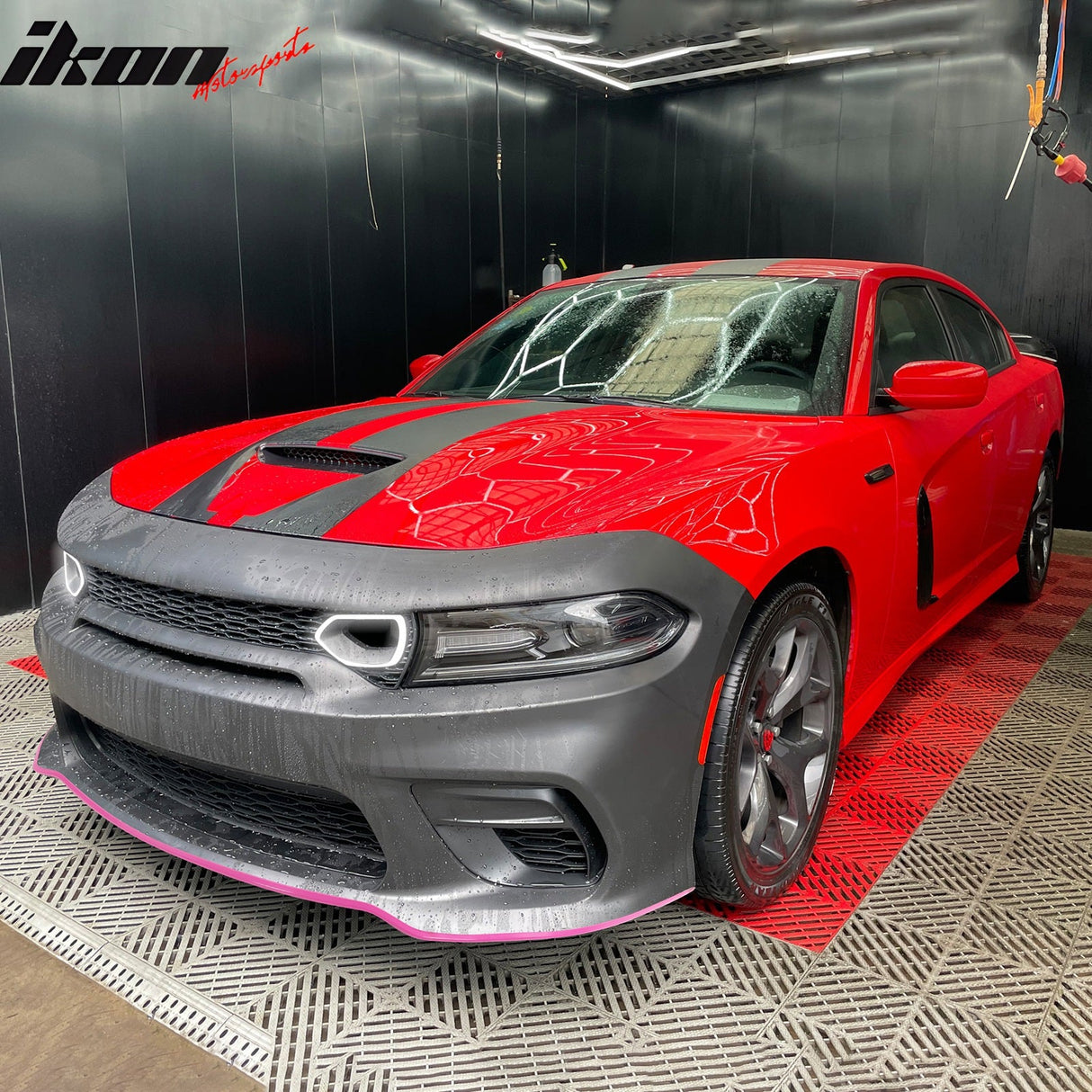 2015-2023 Dodge Charger Widebody SRT LED Bumper Cover Pink Lip PP