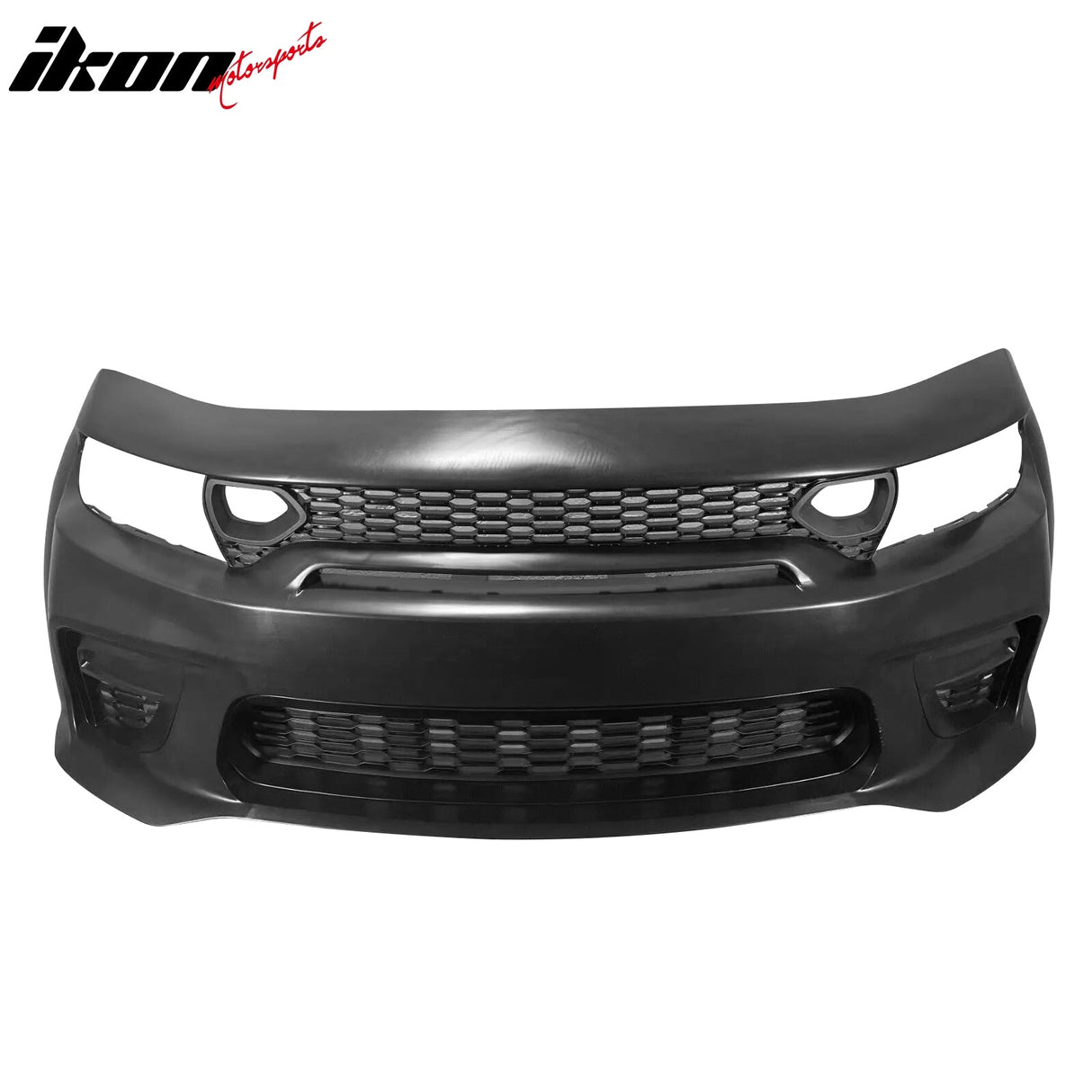 2015-2023 Dodge Charger IKON Matte Black Front Rear Bumper Covers PP