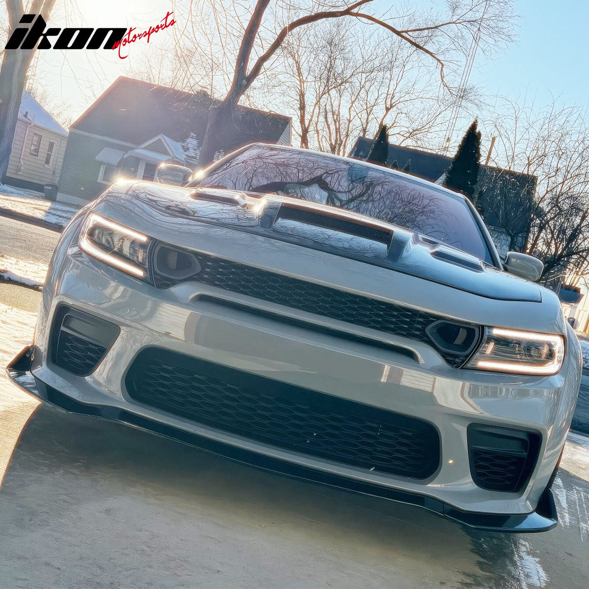 2015-2023 Dodge Charger IKON Matte Black Front Rear Bumper Covers PP