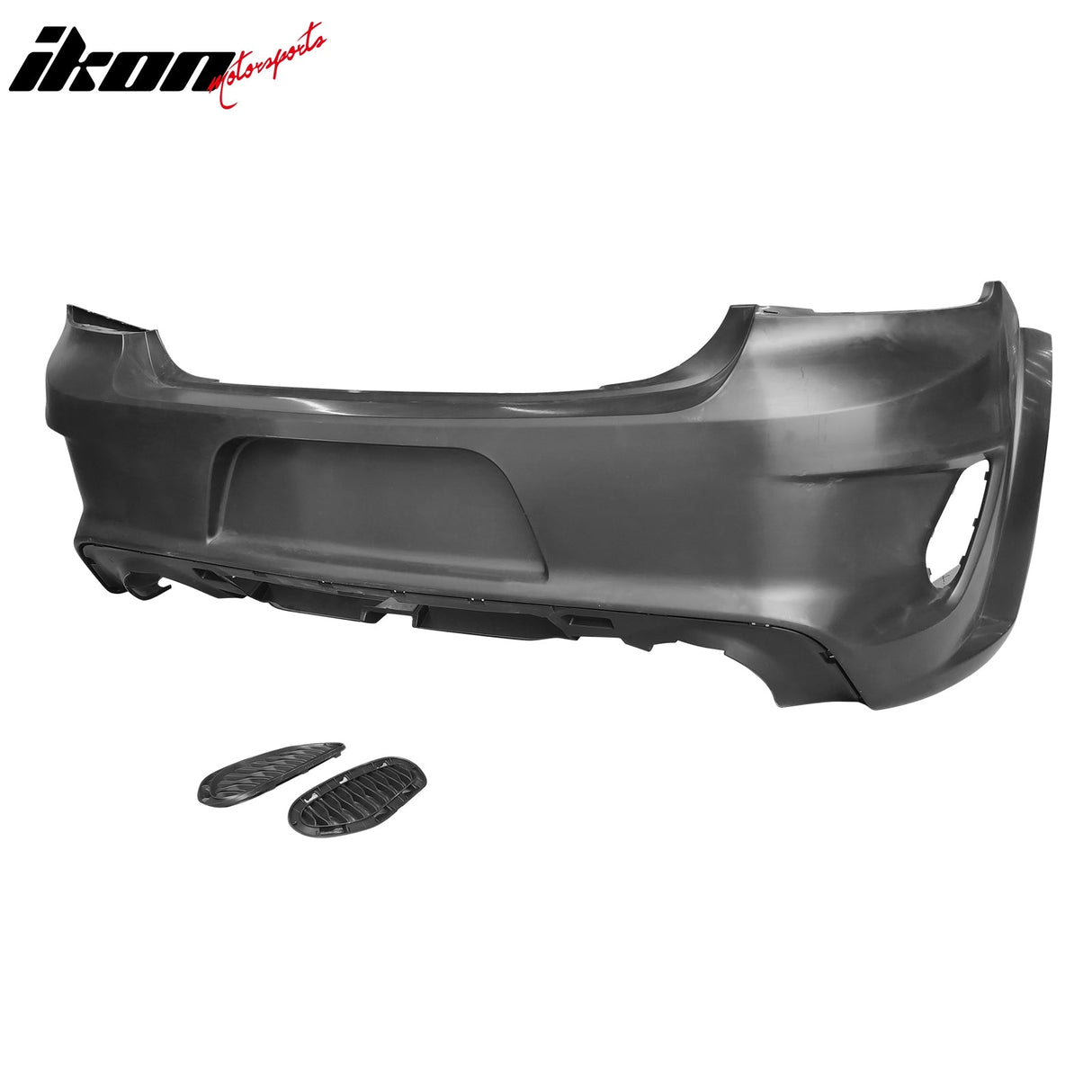 2015-2023 Dodge Charger IKON Gloss Black Front Rear Bumper Covers PP