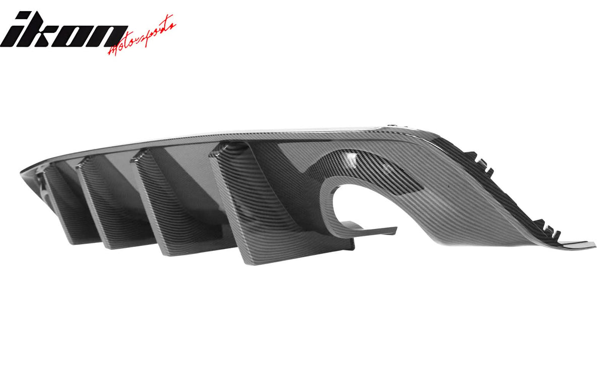 2020-2023 Dodge Charger Bumper + Carbon Fiber Print Rear Diffuser PP
