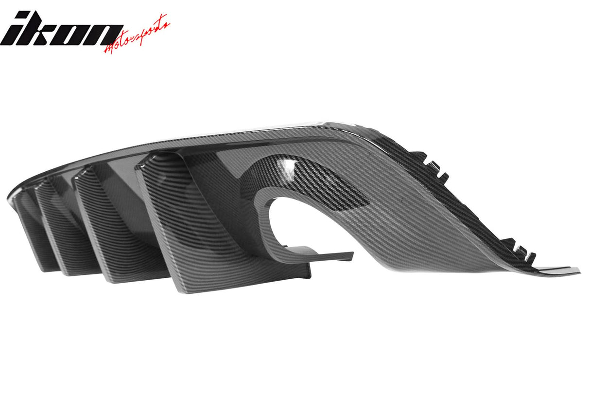 2020-2023 Dodge Charger Bumper + Carbon Fiber Print Rear Diffuser PP