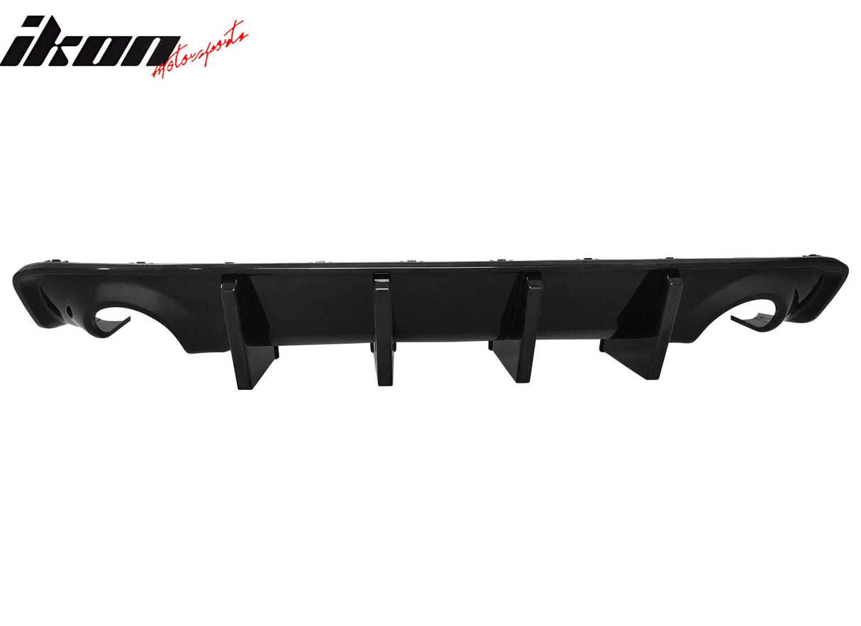 2020-2023 Dodge Charger Rear Bumper Cover + IKON Rear Diffuser Black P