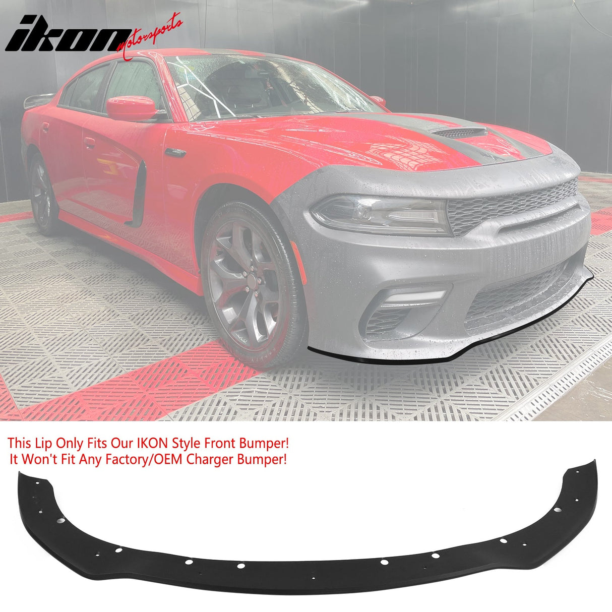 2015-2023 Dodge Charger  Front Bumper Cover Grill LED Widebody Black P