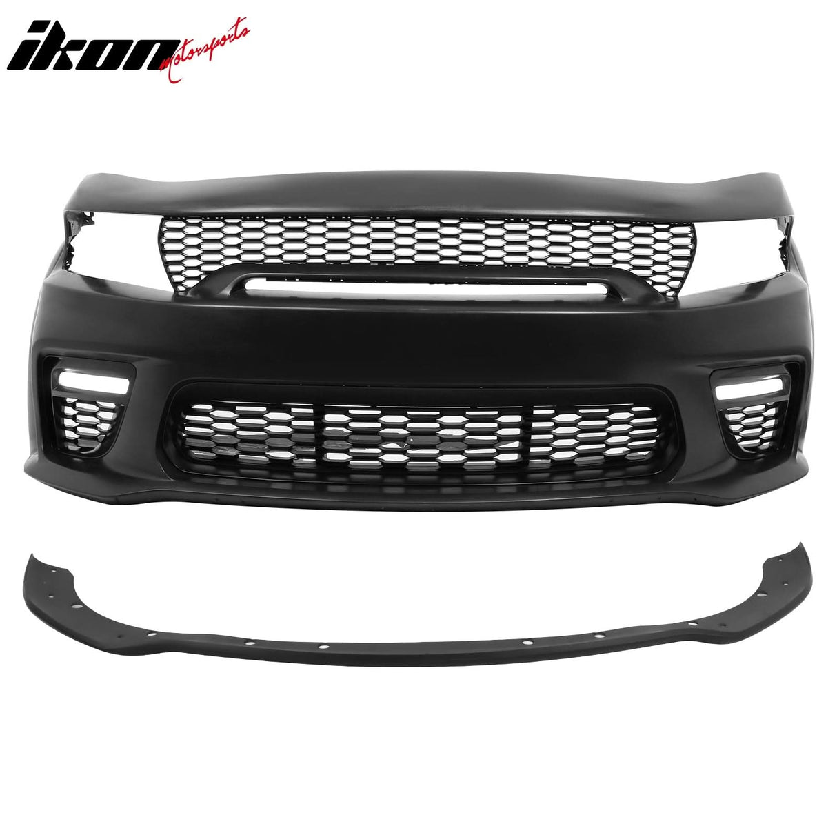 2015-2023 Dodge Charger Front Bumper Cover Grill LED Widebody Black P