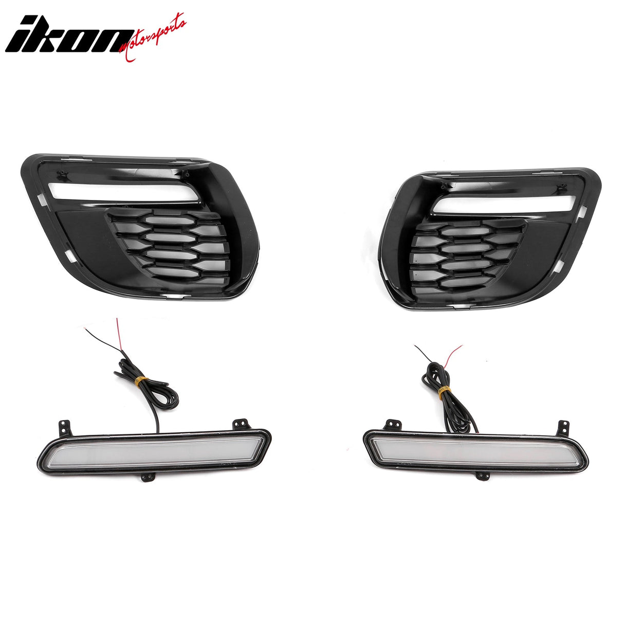 2015-2023 Dodge Charger Widebody LED Bumper Cover Matte Black Lip PP