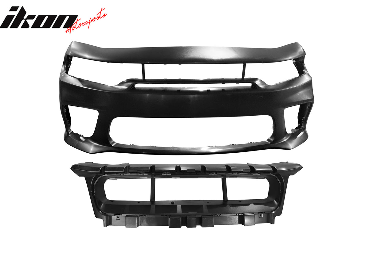 2020-2023 Dodge Charger Widebody Bumper Cover W/ SRT Grilles LED PP