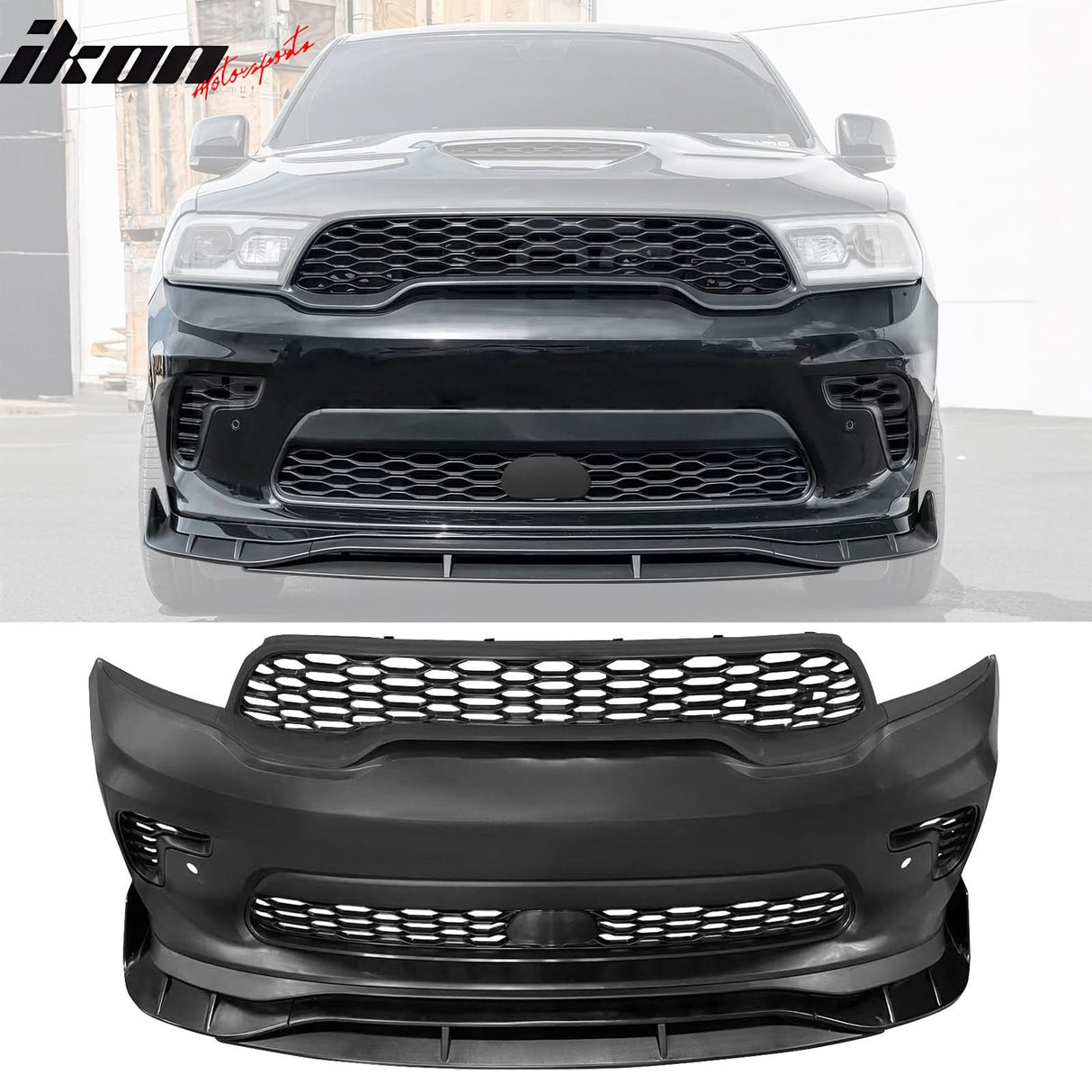 2021-2024 Dodge Durango Front Bumper Cover Hellcat Style w/ Chin Lip