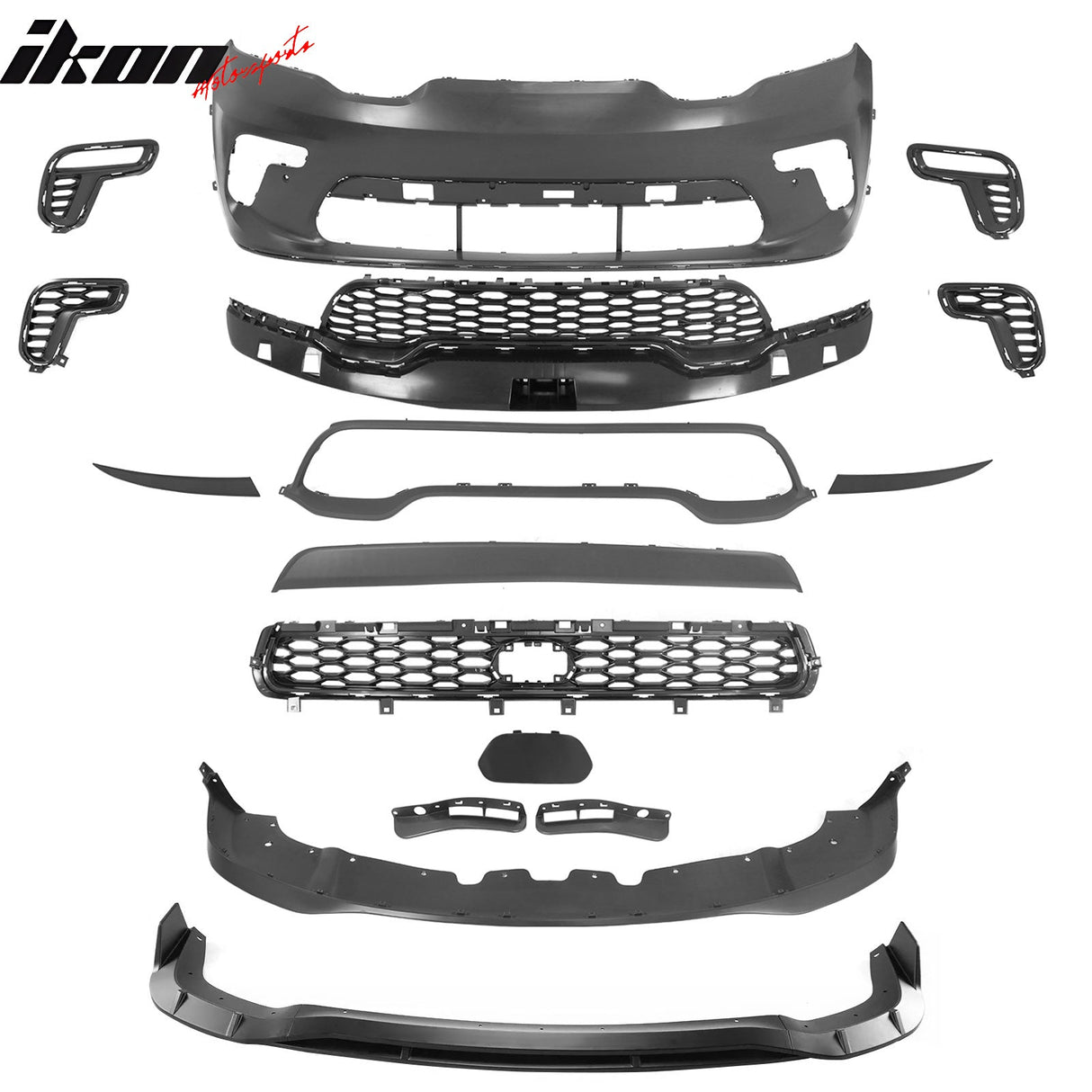 2021-2024 Dodge Durango Front Bumper Cover Hellcat Style w/ Chin Lip