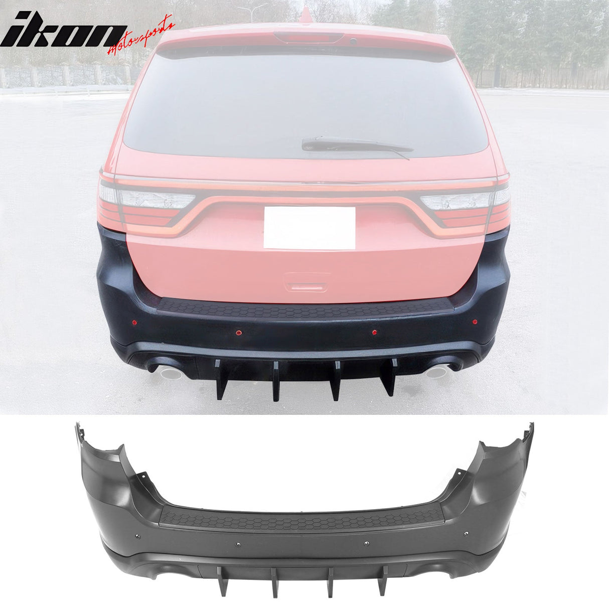 21-24 Dodge Durango Front Rear Bumper Cover Hellcat Style V1 Diffuser