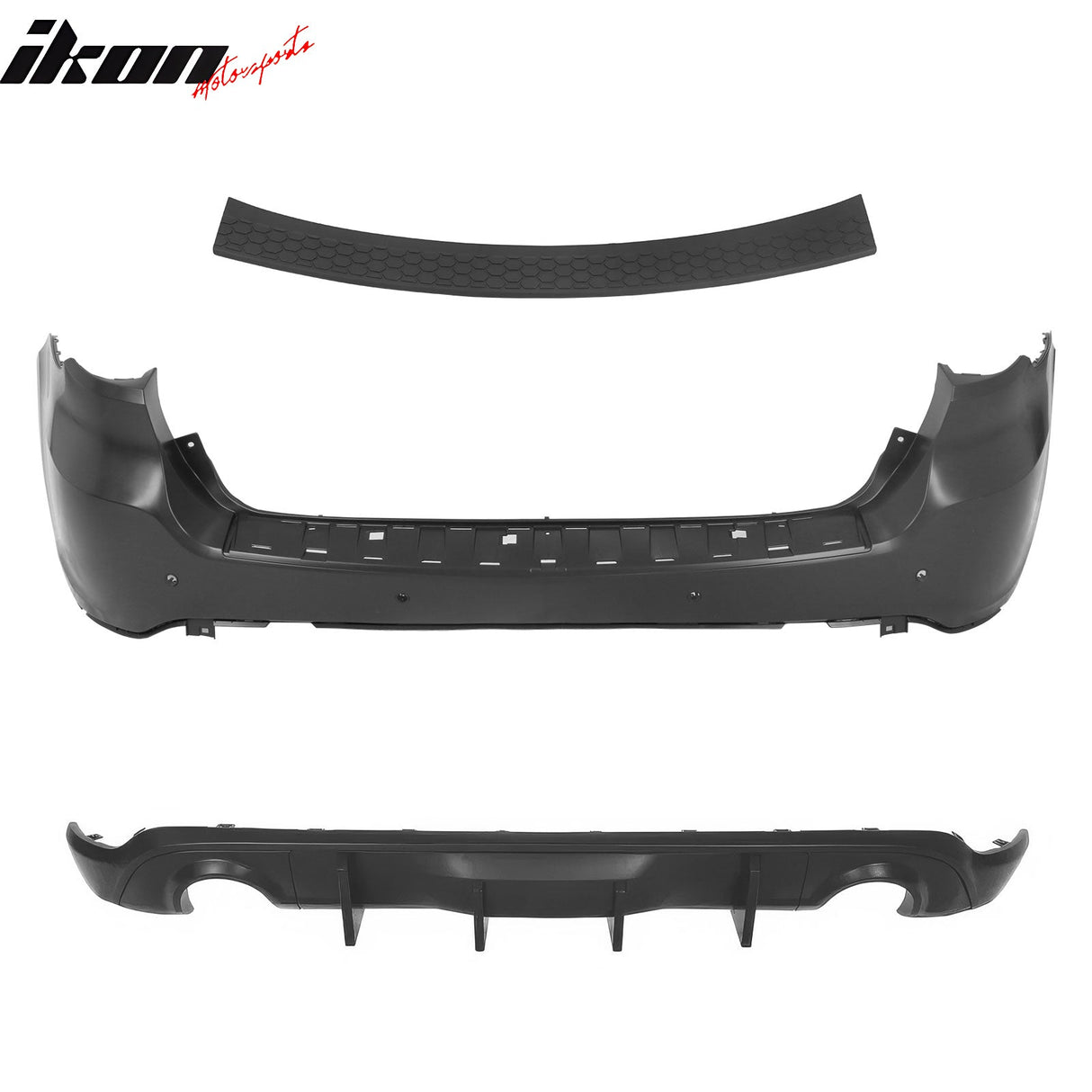 2021-2024 Dodge Durango Rear Bumper Cover Hellcat Style V2 Diffuser