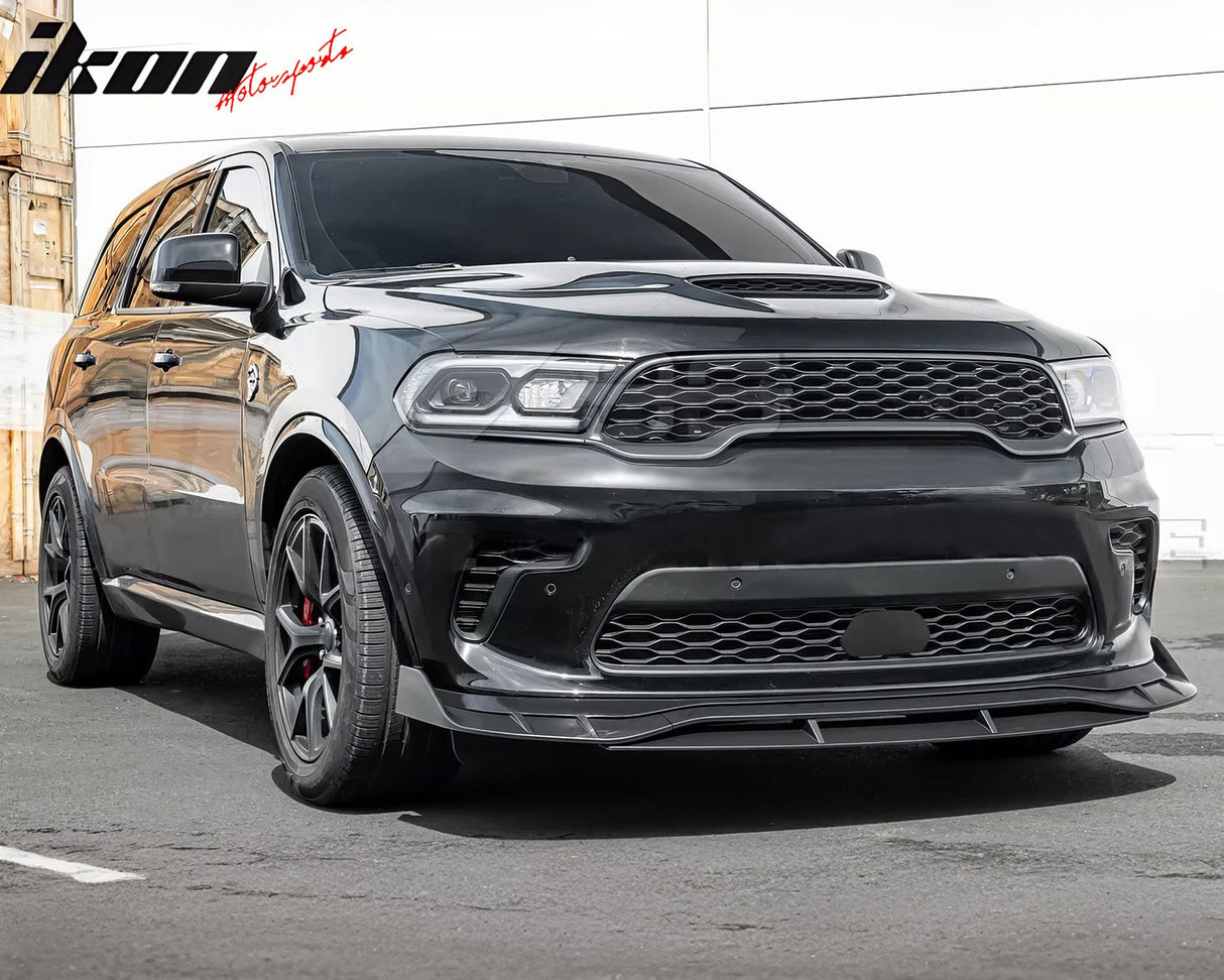 2021-2024 Dodge Durango SRT Hellcat Front Bumper Lip Matte Black 5PC