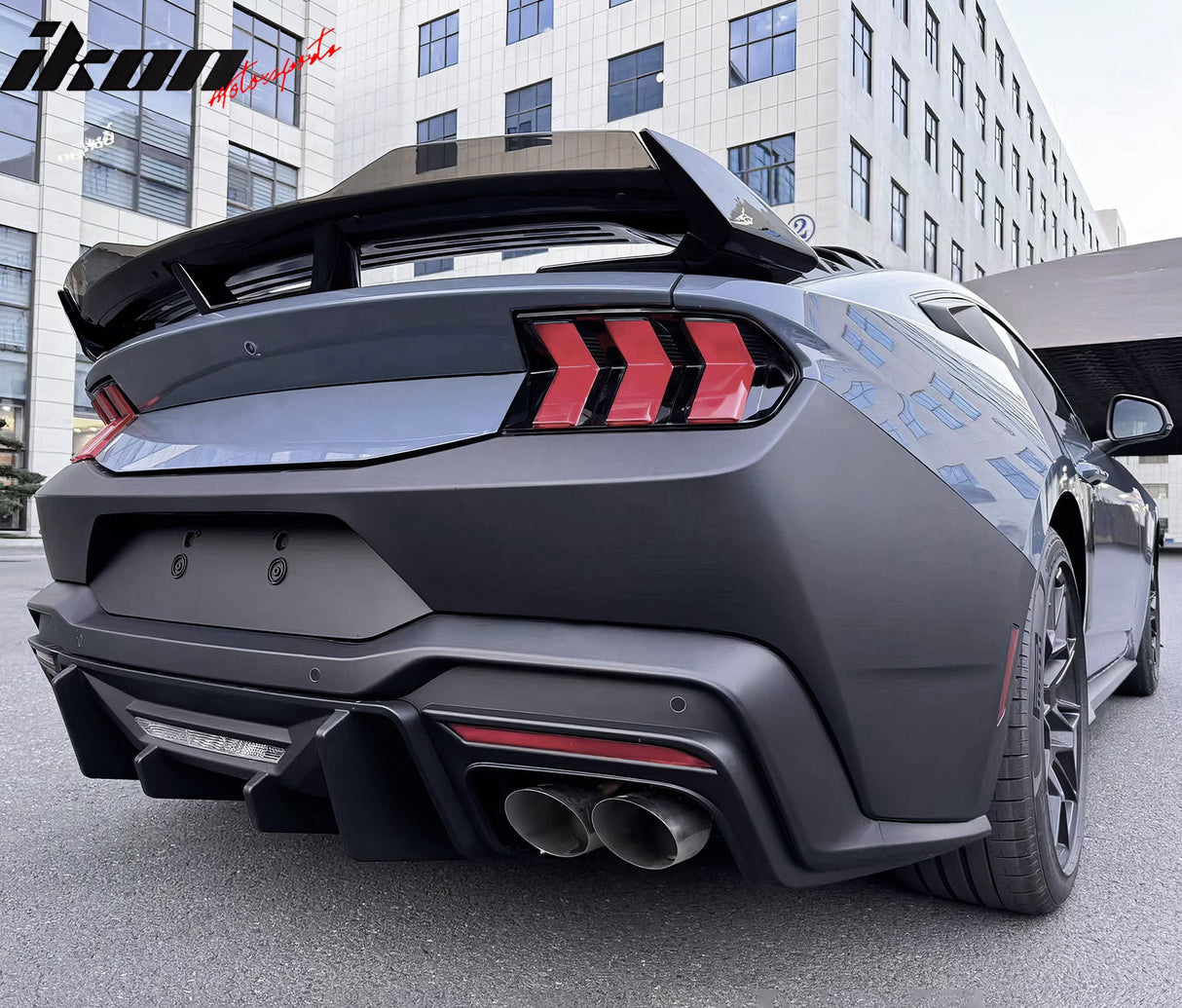 2024-2025 Ford Mustang Bumper Cover W/ Rock Matte Black Diffuser PP