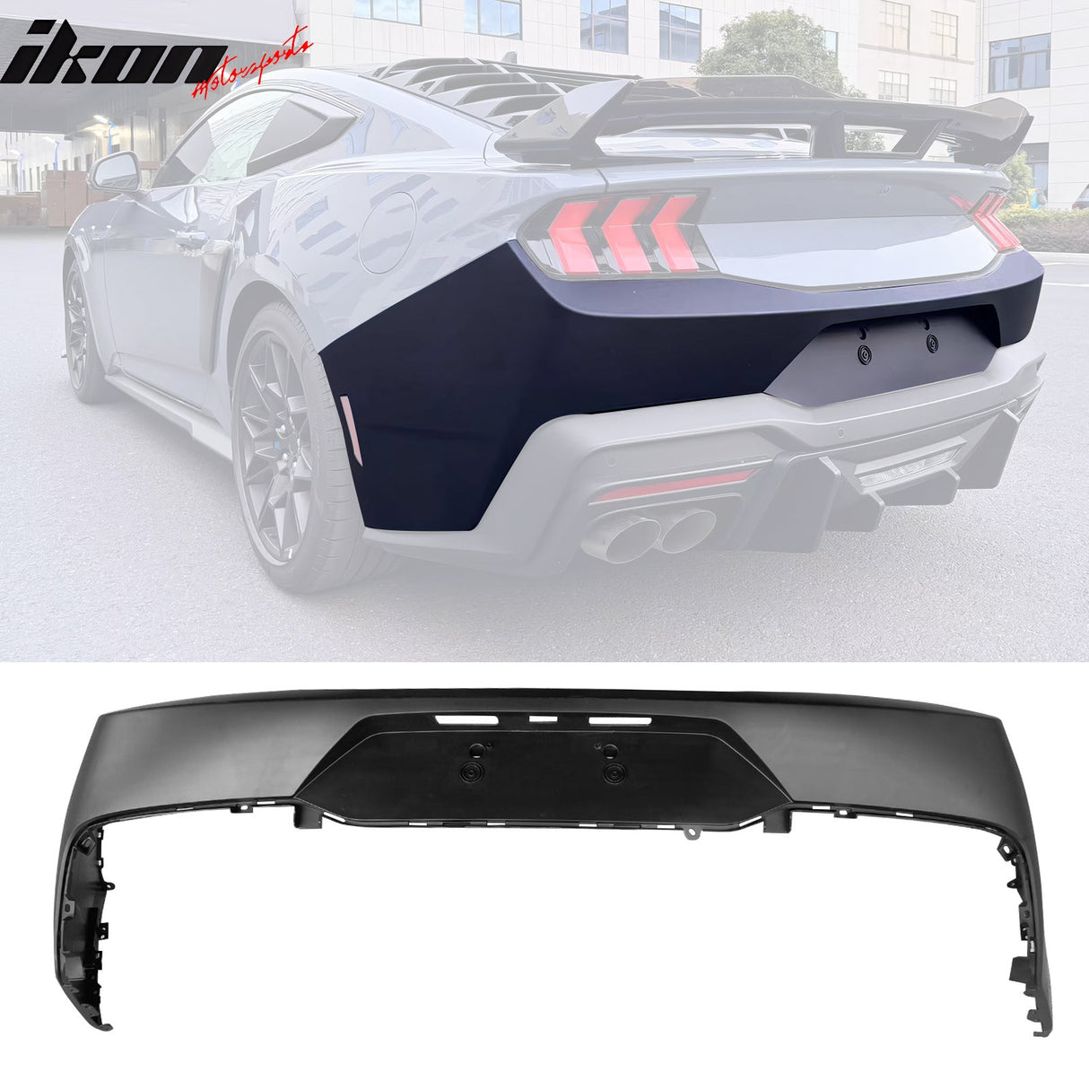 2024-2025 Ford Mustang Bumper Cover W/ Rock Matte Black Diffuser PP