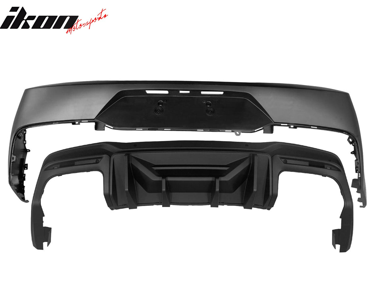 2024-2025 Ford Mustang Bumper Cover W/ Rock Matte Black Diffuser PP