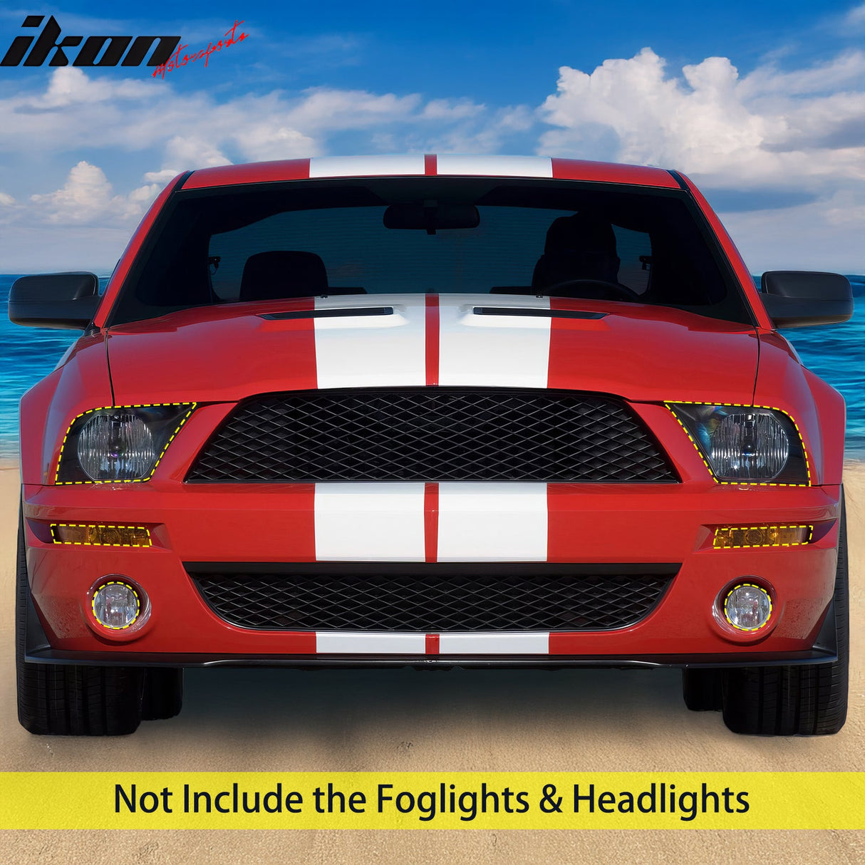 2007-2009 Ford Mustang GT500 OE Style Front Bumper Conversion Kit PP