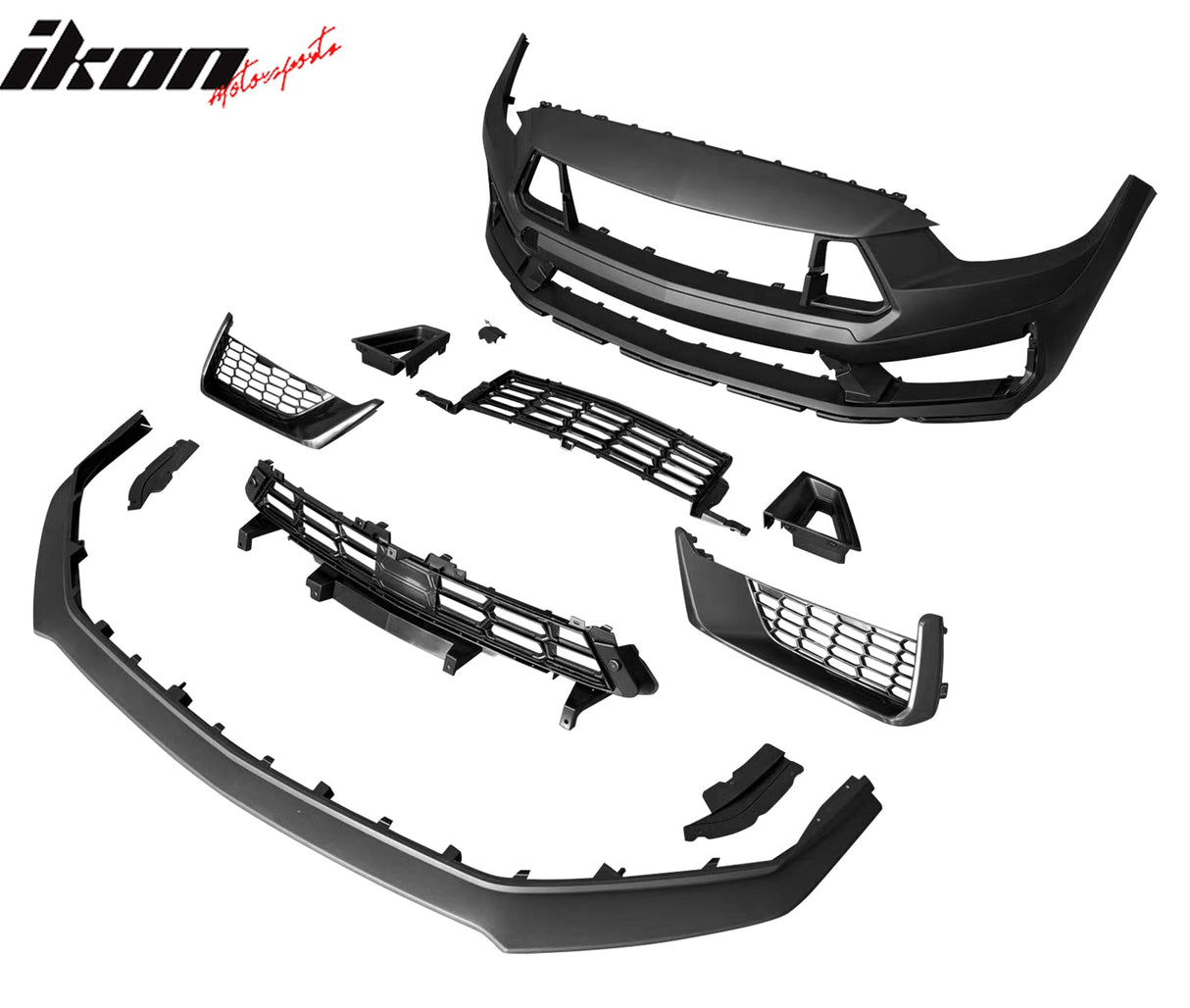 2015-2017 Ford Mustang Dark Horse Style Front Bumper Cover Headlight