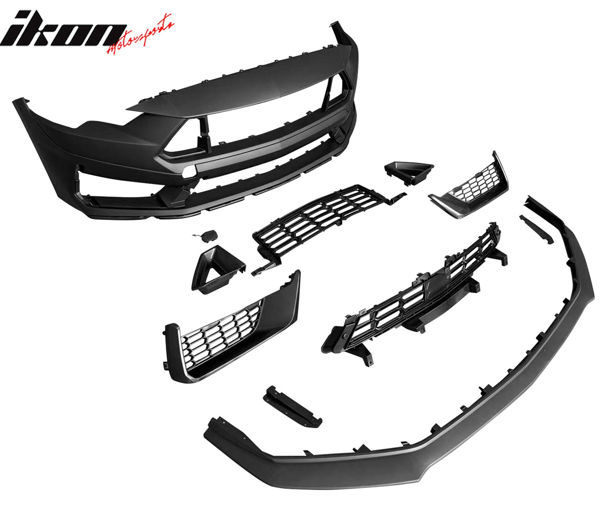 2018-2023 Ford Mustang Dark Horse Front Bumper Cover Kit Headlights PP