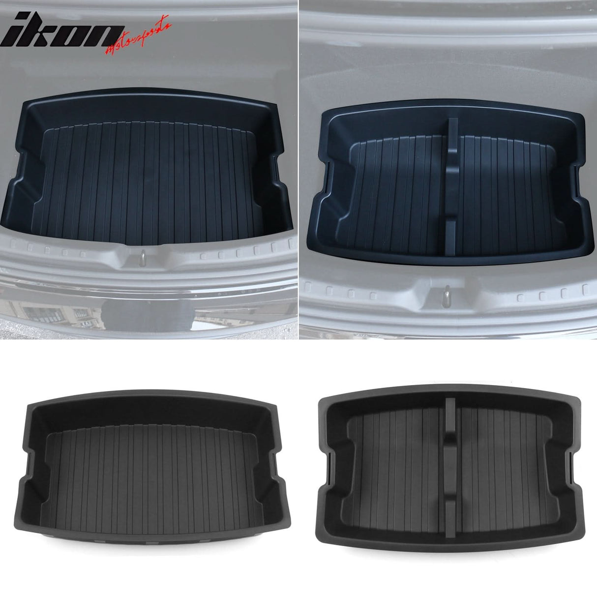 2024-2025 Tesla Model 3 Rear Trunk Lower + Upper Storage Organizer Box