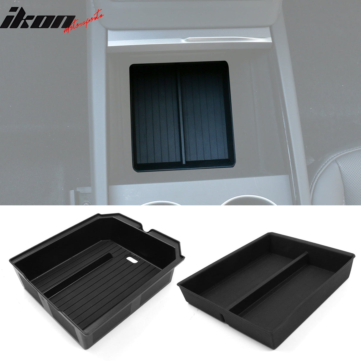 2024-2025 Tesla Model 3 Lower + Upper Center Armrest Storage Box TPE