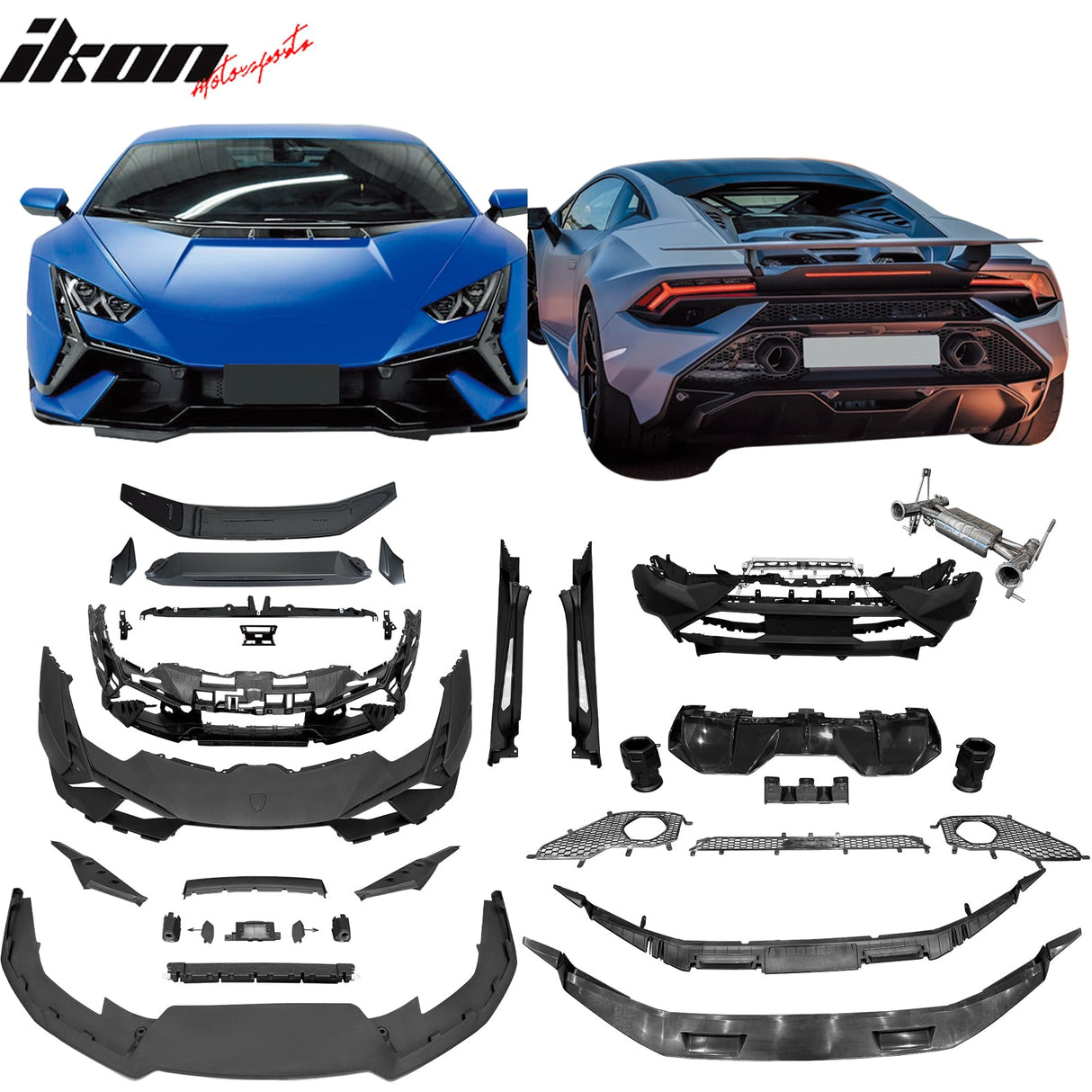2015-2024 Lamborghini Huracan Tecnica Style Bumper Body Kit Conversion