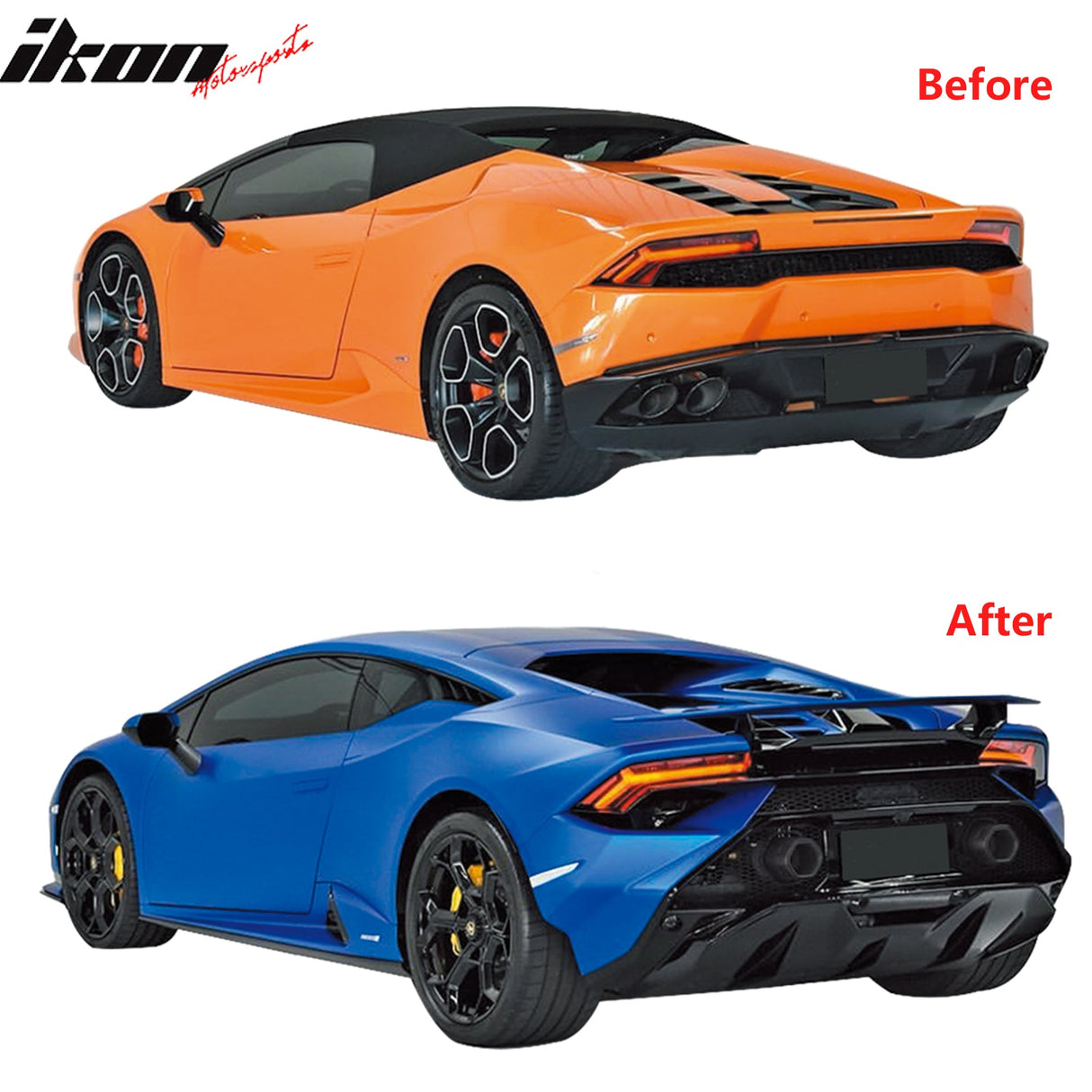 2015-2024 Lamborghini Huracan Tecnica Style Bumper Body Kit Conversion