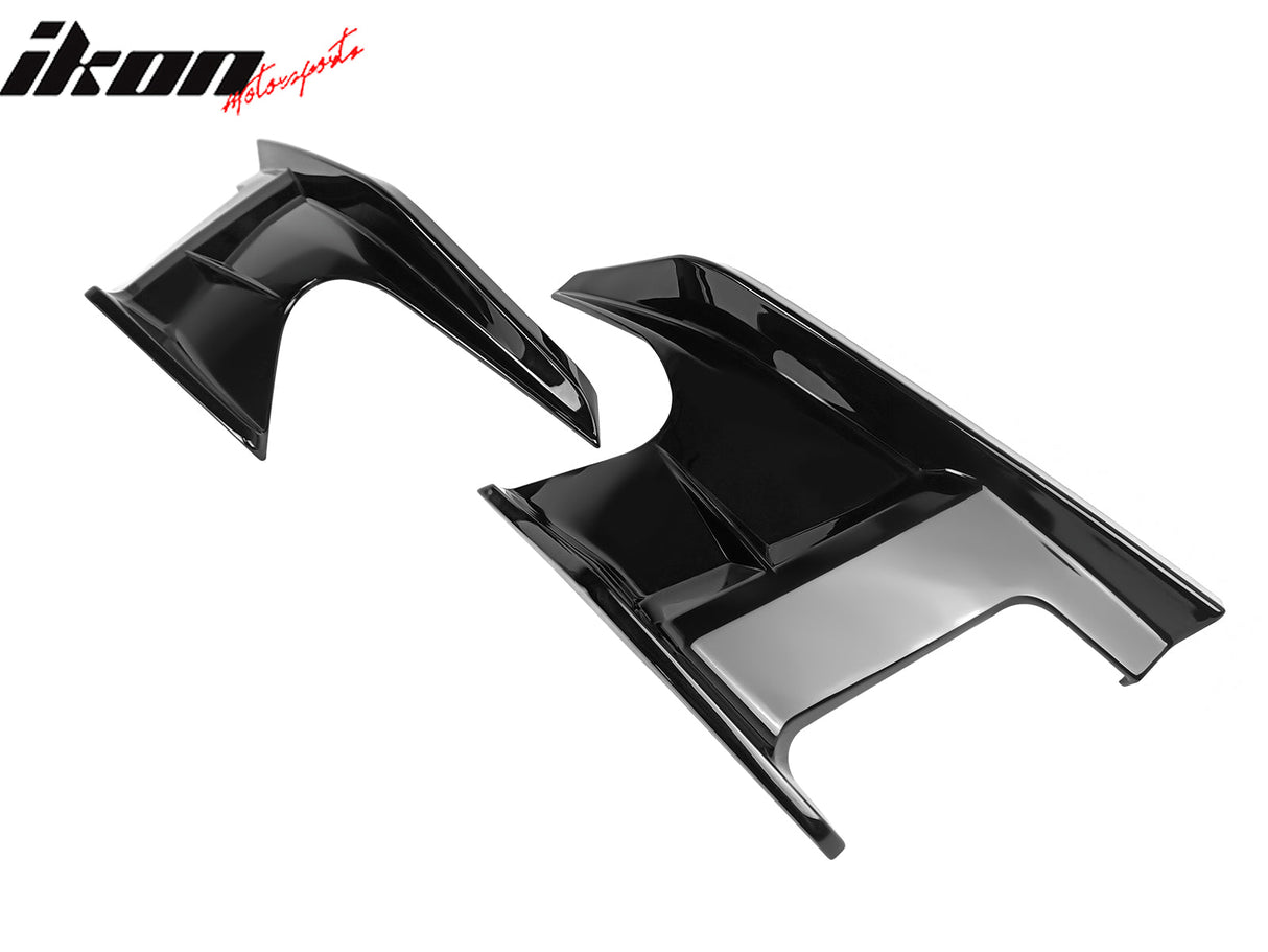 2019-2025 Toyota Corolla Gloss Black Front Splitters + Side Canards