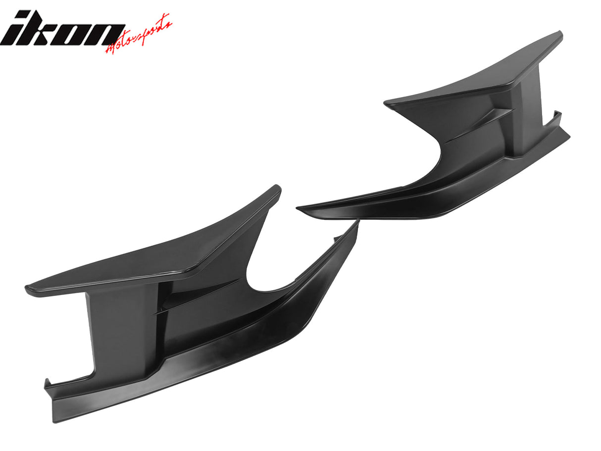2019-2025 Toyota Corolla Matte Black Front Splitters + Side Canards