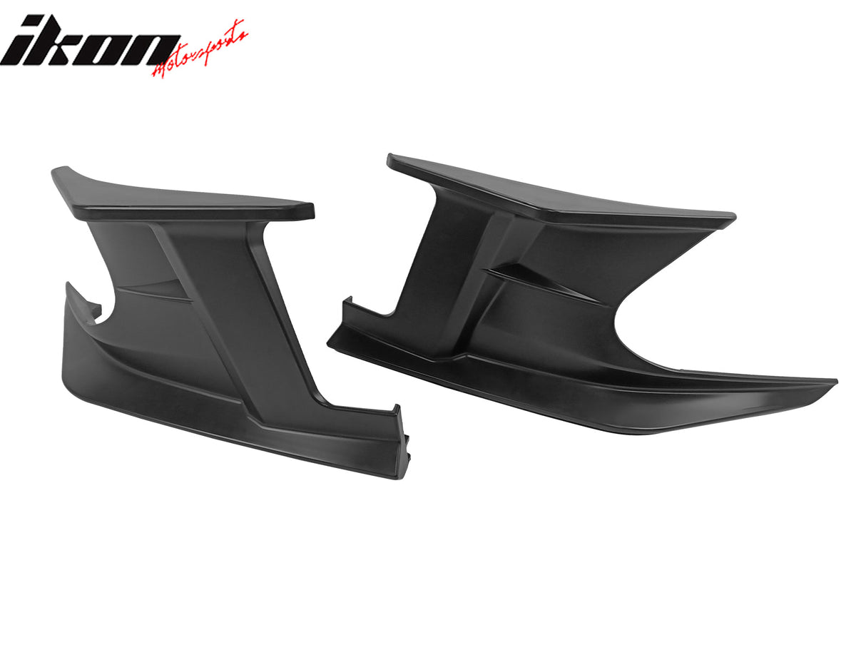 2019-2025 Toyota Corolla Matte Black Front Splitters + Side Canards