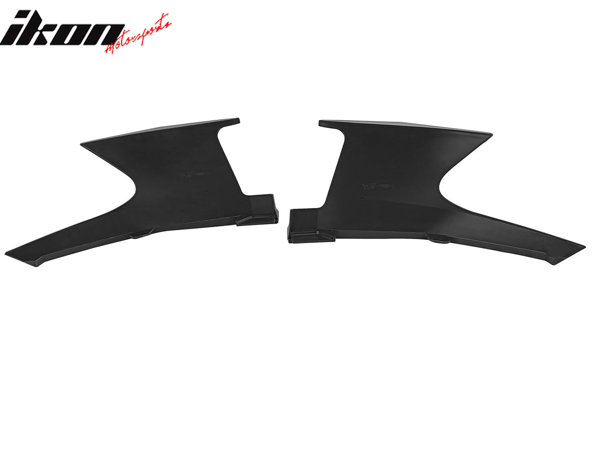 2019-2025 Toyota Corolla Matte Black Front Splitters + Side Canards
