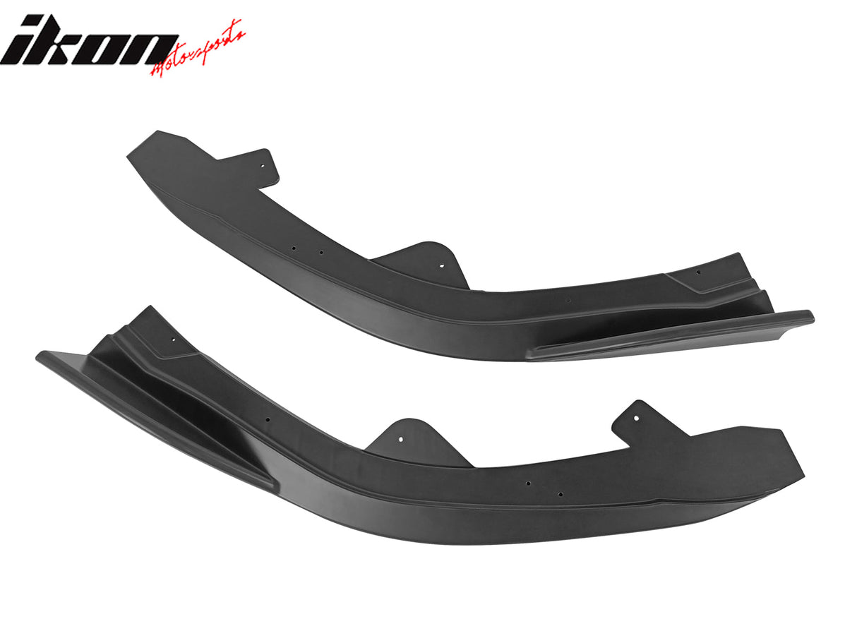 2019-2025 Toyota Corolla Matte Black Front Splitters + Side Canards