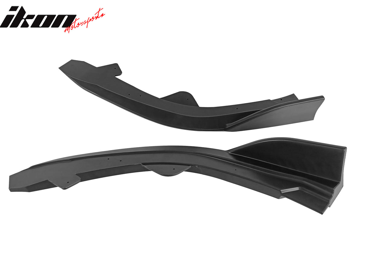 2019-2025 Toyota Corolla Matte Black Front Splitters + Side Canards