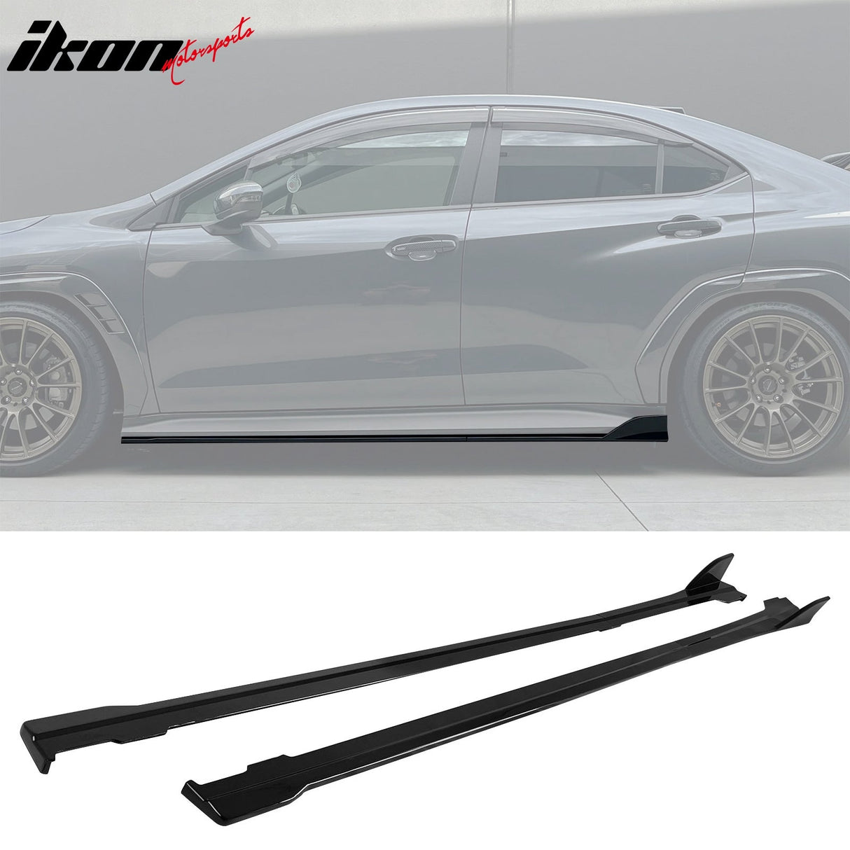 2022-2025 Subaru WRX D Gloss Black Front Rear Bumper Lip Corner Aprons