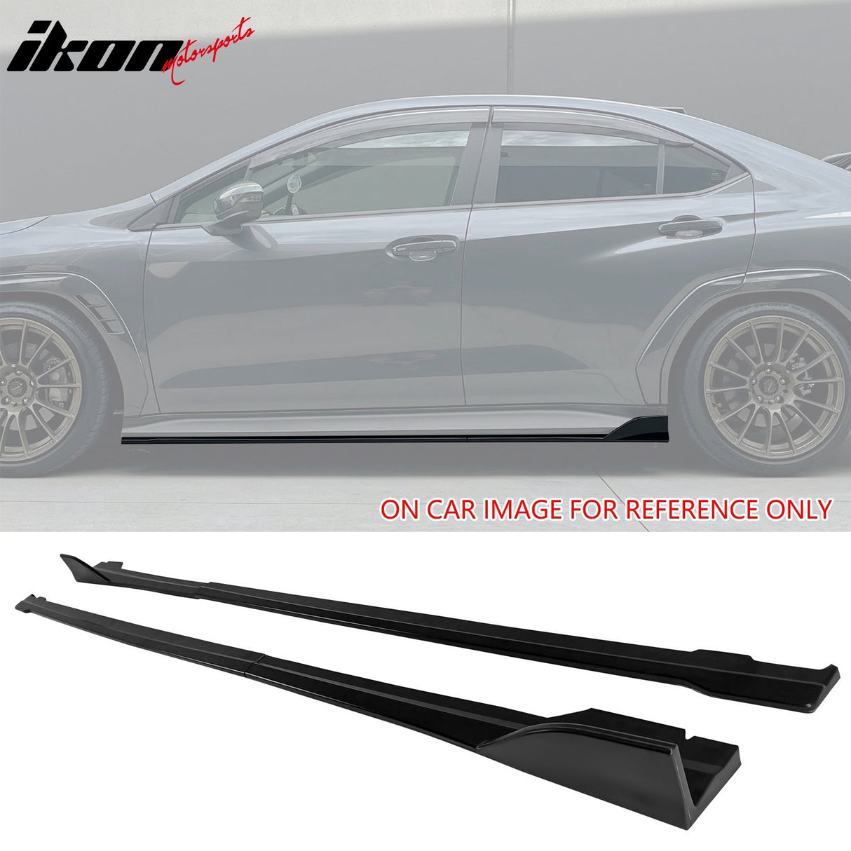 2022-2025 Subaru WRX D Matte Black Front Rear Bumper Lip Corner Aprons