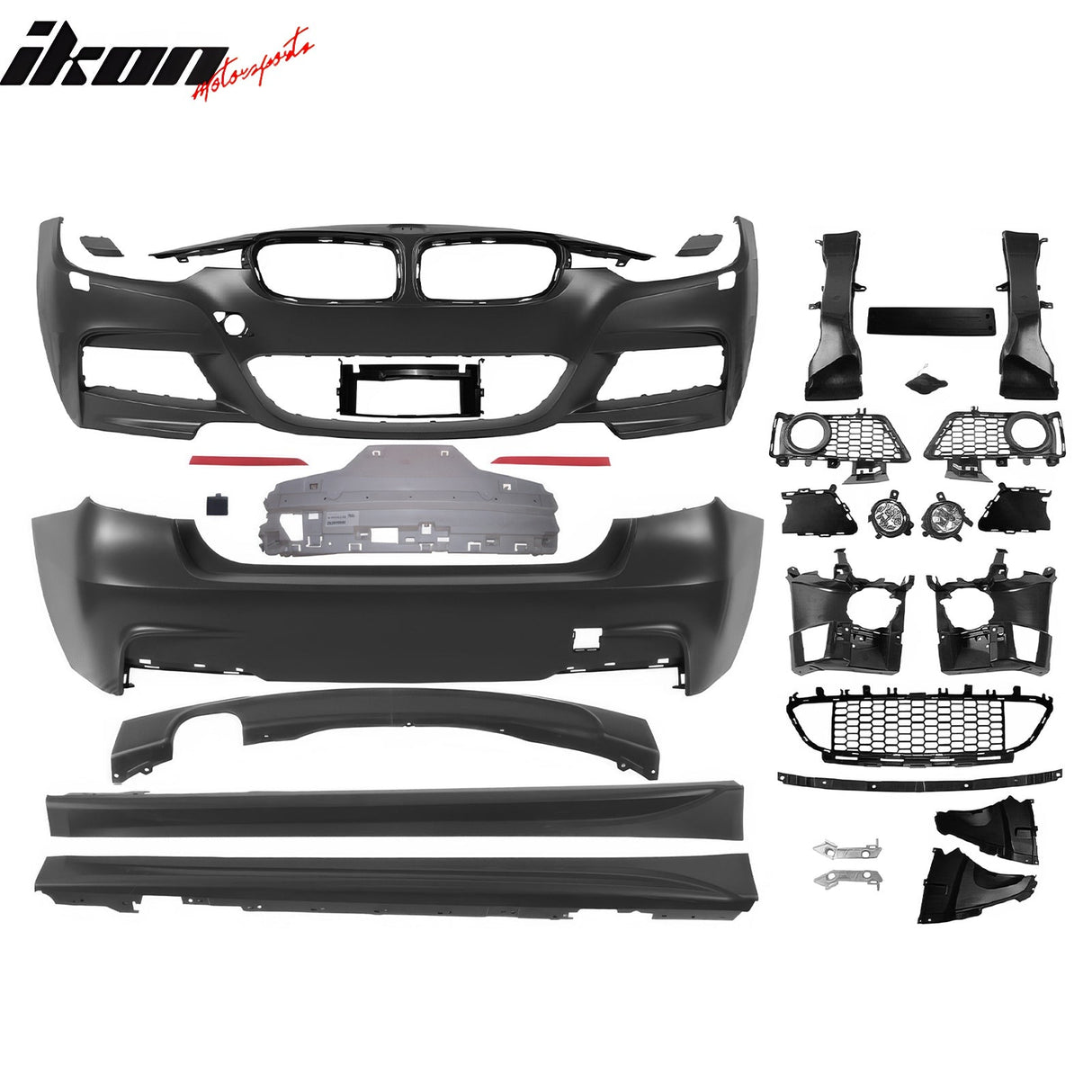 2012-2018 BMW 3-Series F30 M-Tech Side Skirts Front Rear Bumper Covers