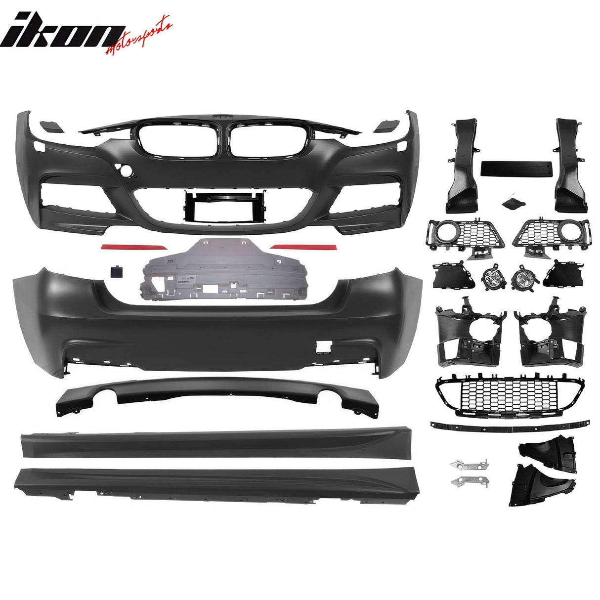 2012-2018 BMW F30 3 Series M-Tech Front Rear Bumper Cover Side Skirts