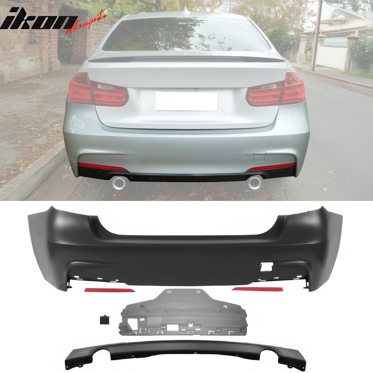 2012-2018 BMW F30 3 Series M-Tech Front Rear Bumper Cover Side Skirts