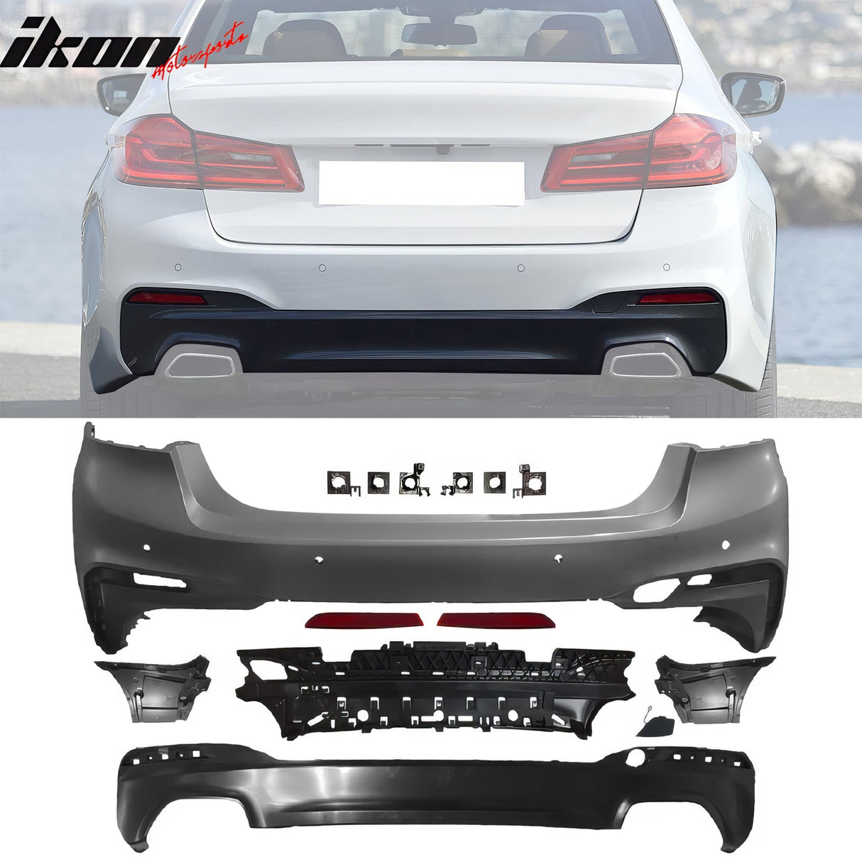 2017-2020 BMW G30 5 Series M-Tech Front Rear Bumper Covers Side Skirts