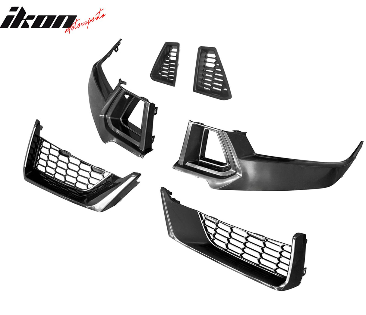 2024-2025 Ford Mustang Dark Horse Front Bumper Mesh Grilles Covers ABS