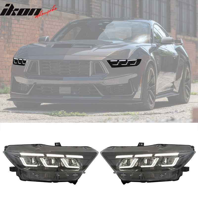 2015-2017 Ford Mustang Dark Horse Bumper Cover Switchback Headlight